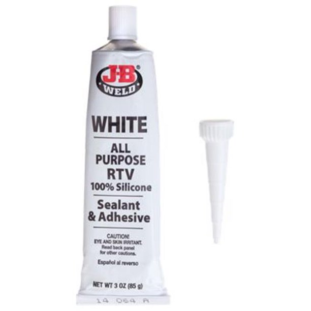 JB Weld 31312 JB Weld White Silicone All Purpose RTV Sealant and