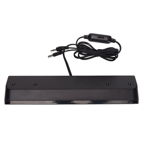 Eotvia Wired Speaker with 3.5mm Plug 60Hz-20kHz Stereo Computer Speaker with Portable Design Black