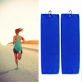 thumbnail image 1 of 2 toallas absorbentes de sudor, de secado rápido, de microfibra, para yoga, fitness, entrenamiento, correr, gimnasio azul zafiro, 1 of 5