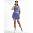 thumbnail image 2 of No Boundaries Active Square Neck Top and Skort Set, 2-Piece, Women's, 2 of 6