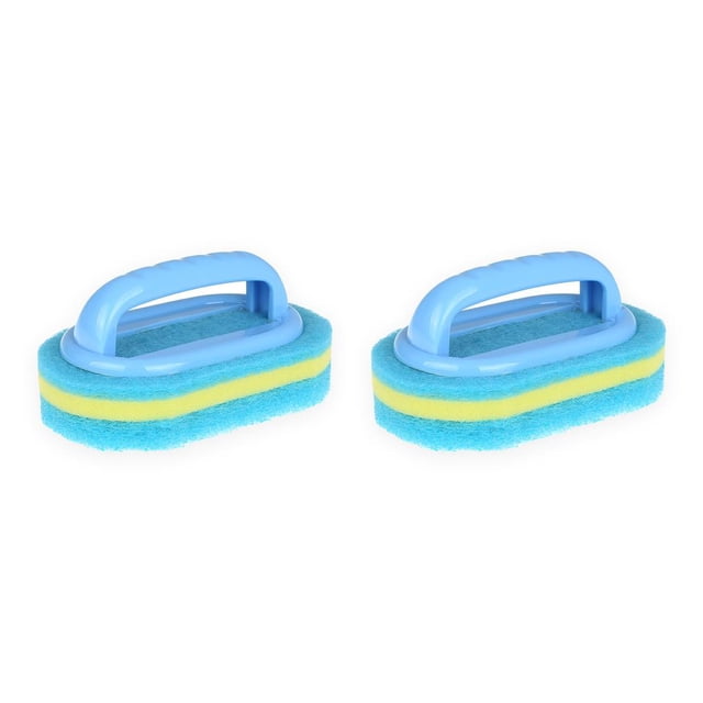 Yuarrent Cepillo de esponja portátil de mano con mango de plástico, cepillos inodoros para interior, hogar, cocina, suelo, fregadero, herramienta de Type3 NO3 Yuarrent CBP190145