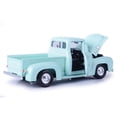 thumbnail image 3 of 1955 Ford F-100 Pickup Truck Light Green 1/24 Diecast Model Car by Motormax, 3 of 5