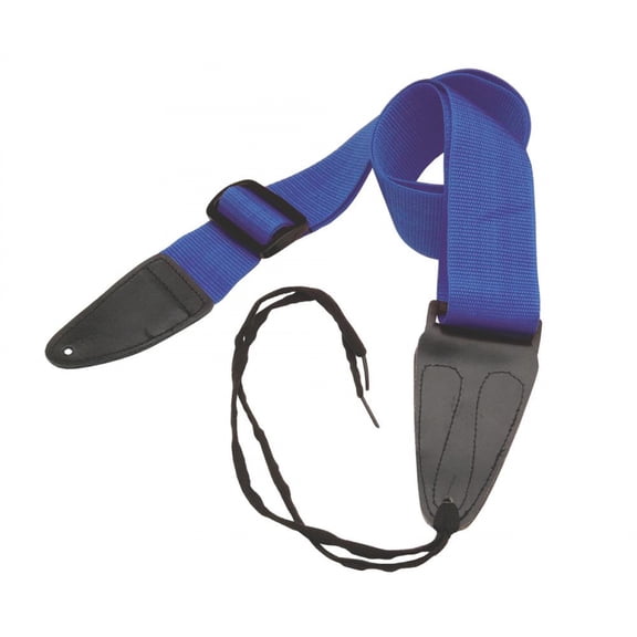 On-Stage GSA10BL Guitar Strap with Leather Ends (Blue)