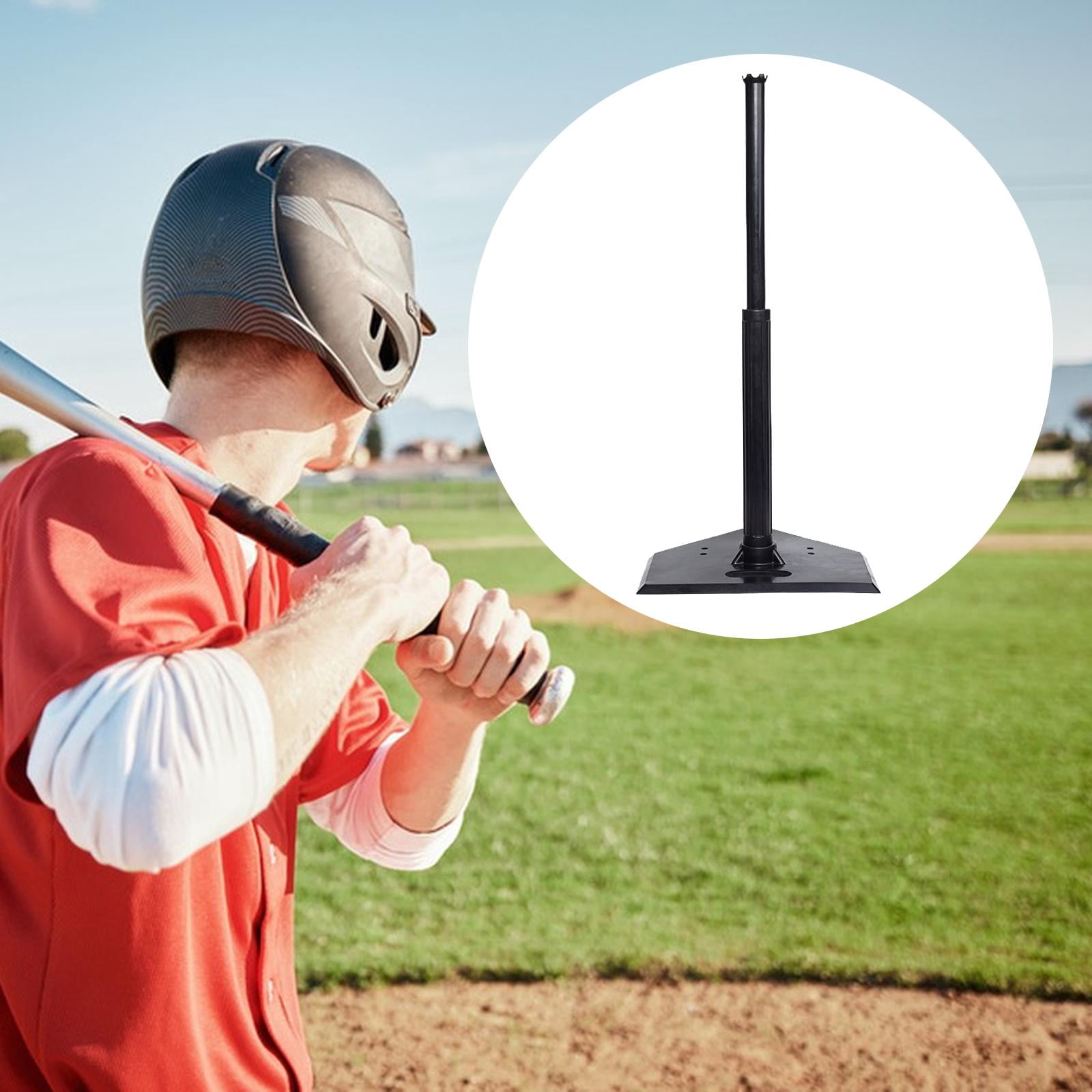 funtasica Baseball Batting Tee Hitting Holder Easy to Assemble Teeball Professional Softball Batting Training Stand for Stadiums Sports