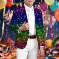 thumbnail image 2 of JAJAHO Carnival Boys Suit Jackets For Kids 3-14 Years Formal Wear Comfortable Fit Long Sleeve Button Up Blazer Rave Party, 2 of 4