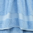 thumbnail image 6 of Cotton Paradise 100% Cotton 6 Piece Towel Set, Soft Absorbent Quick Dry Towels for Bathroom, Sky Blue, 6 of 7