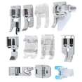 thumbnail image 1 of Sew Presser Foot Set, Corrosion Resistance 11Pcs Very Practical High Strength Sewing Machine Presser Feet Set, For Leather, Zippers, Buttons All Types Of Sewing, 1 of 8