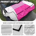 thumbnail image 6 of Whosucclay Easy to Install Seat Cover for Beach Outdoors, Breathable Elastic Golf Cart Seat Cover, Purple Golf Pattern, 6 of 7
