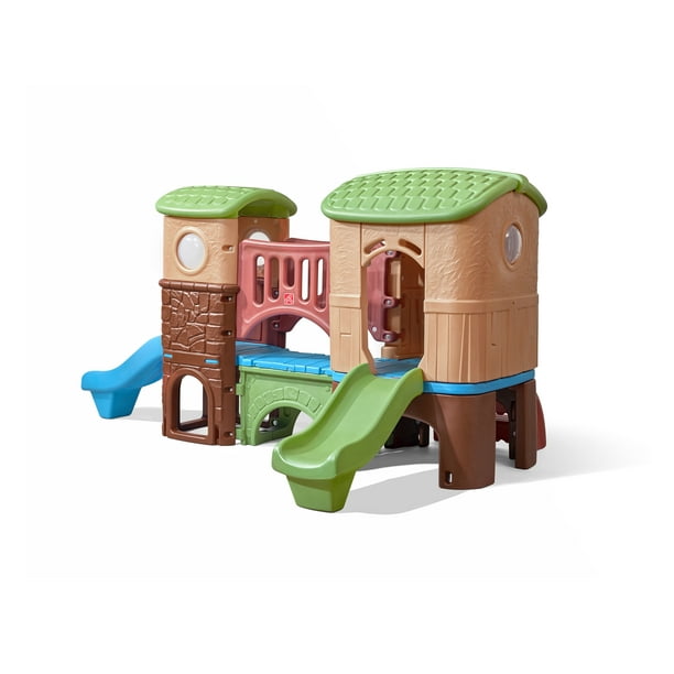 Step2 Naturally Playful Clubhouse Climber with Two Slides