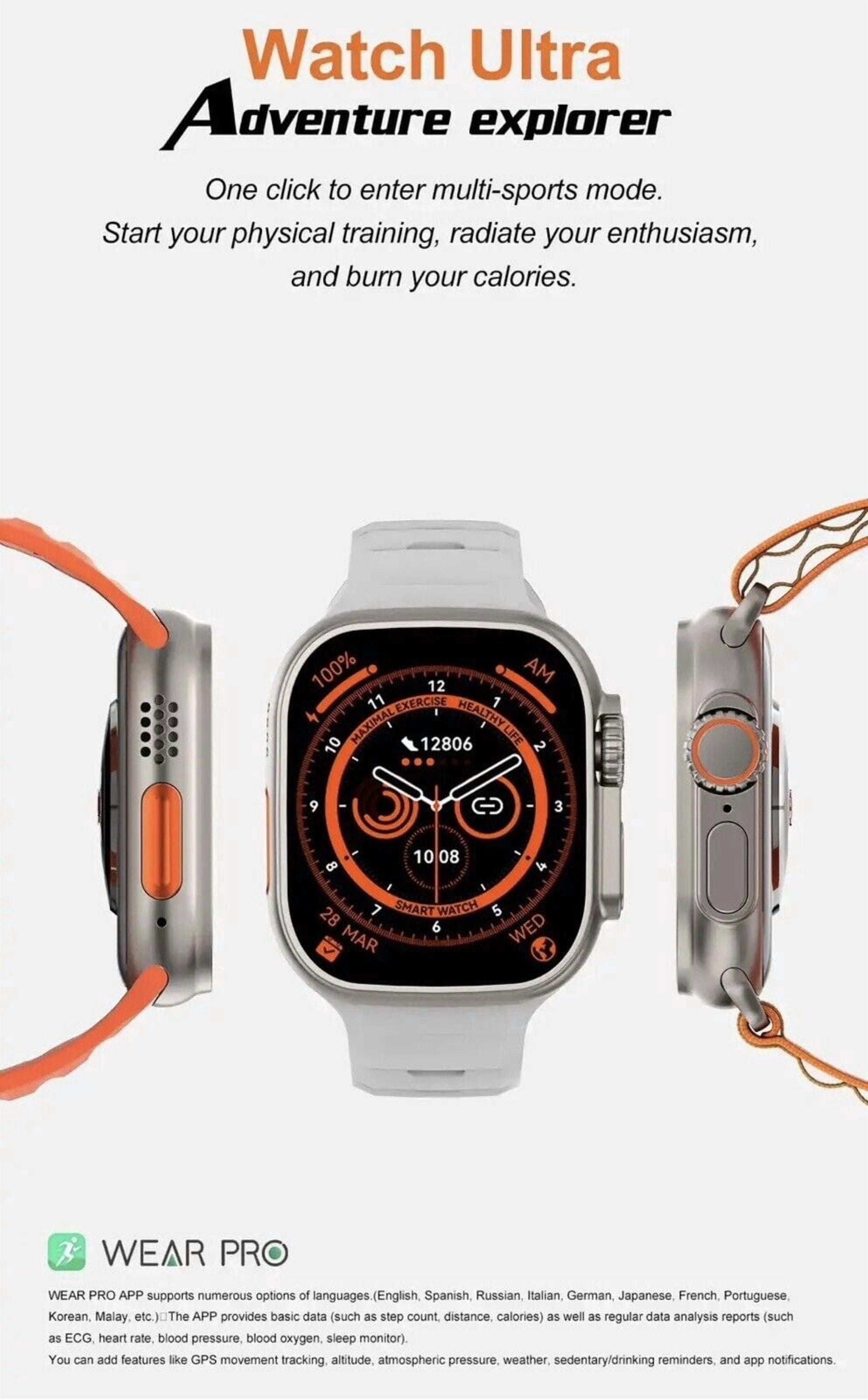 2026 Sports Men and Women's Smart Watch Bluetooth SmartWatch For Apple iPhone iOS and Android