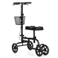thumbnail image 5 of Topbuy Folding Steerable Knee Walker All Terrain Knee Scooter with Basket & Dual Brakes Black, 5 of 6