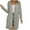 Gray, variant on SwiftWear Women's Long Button Casual Cardigan - Soft Solid Long Sleeve Spring Autumn Outfit for Layering, Office & Daily Wear, Lightweight Style