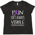 thumbnail image 3 of Inktastic Fibromyalgia Awareness Pain Isn't Always Visible Women's Plus Size T-Shirt, 3 of 5