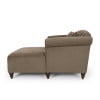 thumbnail image 5 of Noble House Ackland Indoor Upholstered Tufted Double Chaise Lounge, Brown, 5 of 10
