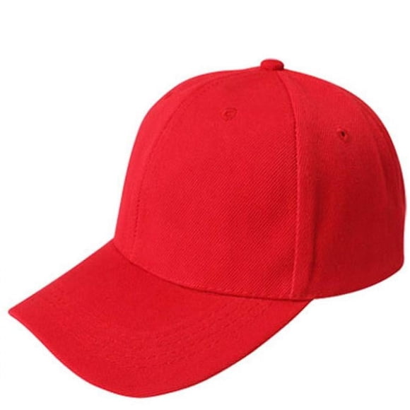 Birdeem Baseball Cap Blank Hat Solid Color Hat Red