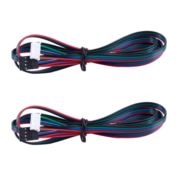2X Extended NEMA 17 Stepper Motor Cable 1M Long 4 6 Pin 3D Printer