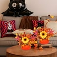 thumbnail image 5 of Wzzjkit Fall Tiered Tray Decor, Mini Pumpkin Cups with Artificial Sunflower, Thanksgiving Table Decor Set, Home Decor for Halloween Mantel Party, 5 of 6