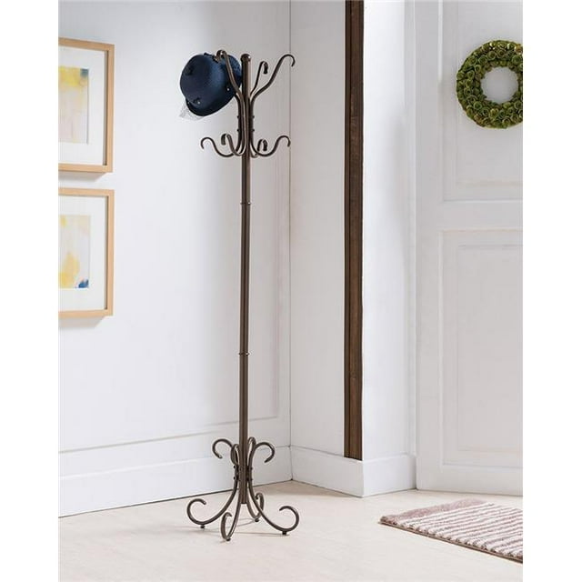 KB CR4111 67.5 x 17 x 17 in. 8 Hook Metal Coat & Hat Rack - Copper