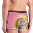 thumbnail image 4 of Kdxio Men's Boxer Briefs with A Funny Cat Print - Comfortable and Breathable Underwear for Everyday Wear, 4 of 7