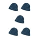 thumbnail image 1 of Minnieouse Gorros Gorros de punto de invierno Lana Lindo Cuff Hat Pullover Hip Hop Ropa fría a prueba de viento Regalos para esquiar azul Type2 NO2, 1 of 6