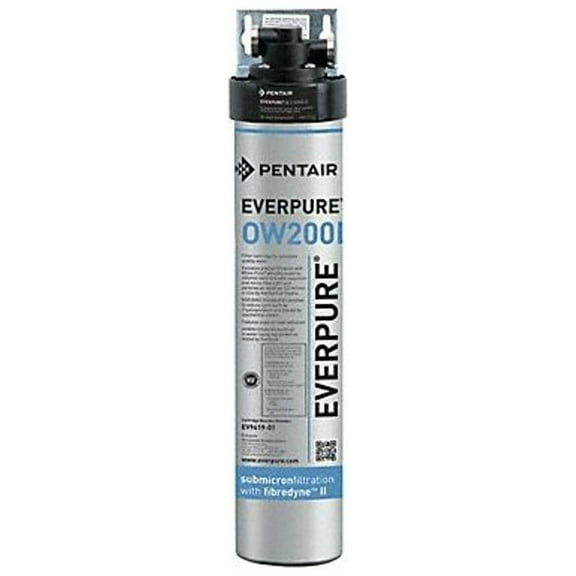 Everpure Water Filter System, 0.5 gpm, 0.5 Micron, 19 in H EV927570-75