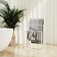 thumbnail image 1 of vidaXL Freestanding Towel Rack White 48x24x79 cm Iron, 1 of 4