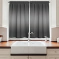 thumbnail image 2 of Ambesonne Ombre Kitchen Curtains, Grey Smoke Fume Design, 55"x45", Charcoal Grey Pale Grey, 2 of 3