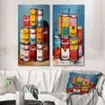 thumbnail image 1 of Designart "Campbells Soup Pop Art wall art II" Pop Art Wall Art Set Of 2 - Multi-Color Fashion Wall Decor Set Of 2, 1 of 6