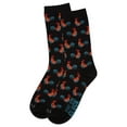 thumbnail image 3 of MeMoi What the Cluck Bamboo Blend Chicken Crew Socks - Womens - Female, One Size, Black, 3 of 6