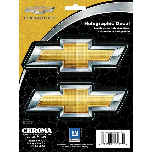 Chroma Graphics Chevy Bowties Holo Stick Onz Decal