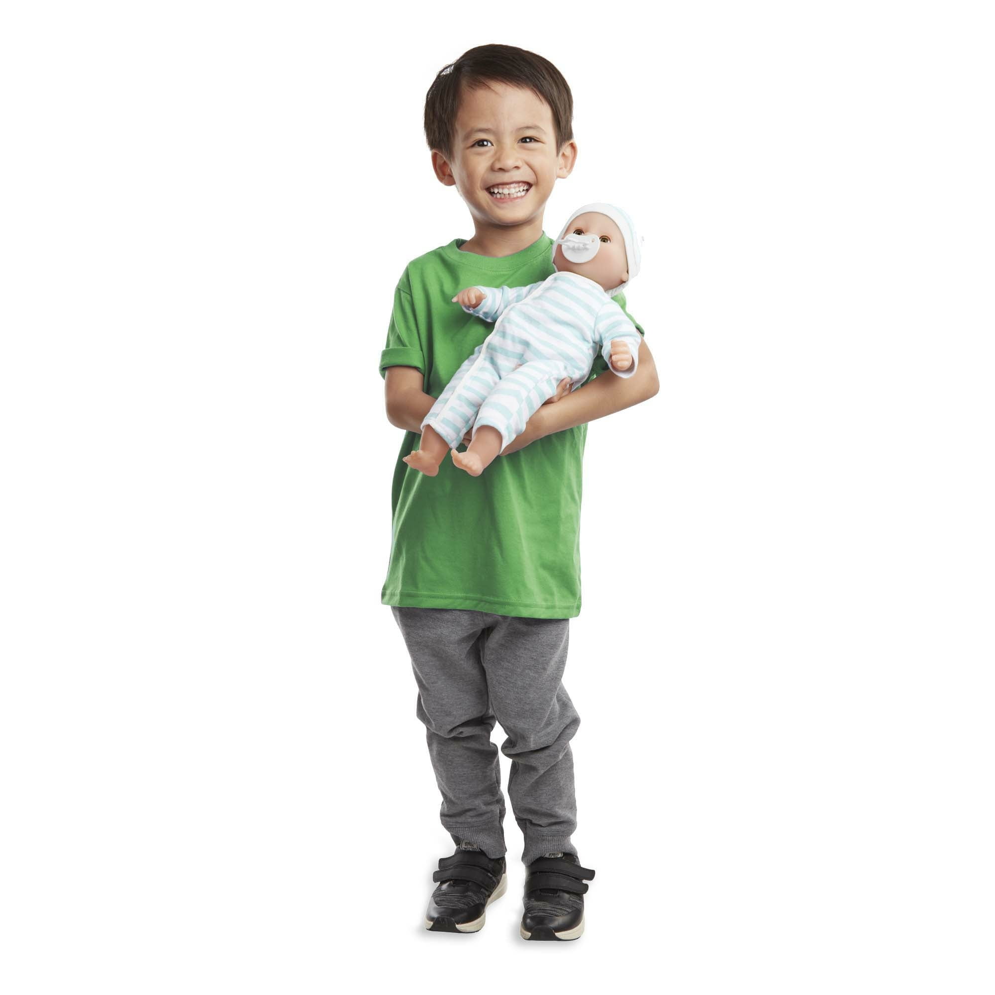 Melissa Doug Mine to Love Twins Luke Lucy 15 Light Skin Tone Boy and Girl Baby Dolls with Rompers Caps Pacifiers Walmart