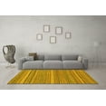 thumbnail image 3 of Ahgly Company Indoor Rectangle Abstract Yellow Modern Area Rugs, 6' x 9', 3 of 4