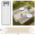 thumbnail image 3 of Tropical Plants Table Runner Linen Burlap Table Runner 120 Inches Long Summer Coastal Palm Tree Leaves Retro Beige Dresser Scarves for Kitchen Island Coffee Dining Room Party Holiday Decor 13"x120", 3 of 8