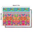 thumbnail image 6 of Colorful Pioneer Flower Pattern Summer Placemats Table Placemats Set Of 4-Linen Kitchen Washable Placemats Table Mats 11.8"x17.7" Non-Slip Heat Resistant, 6 of 6