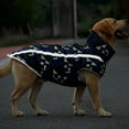 thumbnail image 7 of S-6XL Pet Clothes In Autumn Winter High Collar Large Dogs Warm Waterproof Windproof Jacket Polyester PP Cotton Reflective Coat (Black white graffiti,XXL), 7 of 7