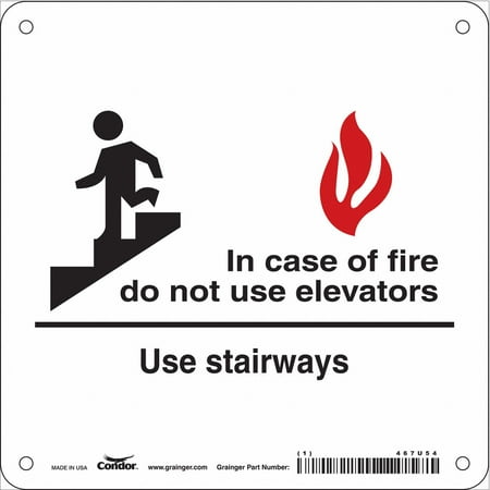 

Condor Safety Sign 7 in x 7 in Polyethylene 467U54 467U54 ZO-G5575661