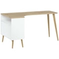 thumbnail image 2 of Tvilum Bureau Diana en Structure Blanche et Chêne, 2 of 7