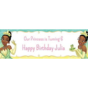 Party City Custom The Princess and The Frog Tiana Horizontal Banner, Personalized Birthday Party Supplies, Decorations, 24? x 72?