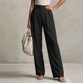 thumbnail image 2 of Womens Dress Pants Business Casual Work Pants Comfortable High Waist Stretchy Trousers Pull On office Slacks Black S(S), 2 of 9