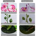 thumbnail image 4 of 4Pcs Artificial Orchid Flowers Mini Potted Orchid Flowers Fake Orchids with Plastic Vase for Home Office Wedding Table Centerpiece Decoration (Purple&Red), 4 of 14