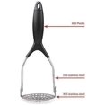 thumbnail image 3 of ShenMo 1pcs Potato Masher, Stainless Steel Potato Masher, Manual Vegetable Squeezer and Potato Press, 3 of 5