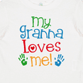 thumbnail image 4 of Inktastic Granna Loves Me Grandkid Boys or Girls Baby T-Shirt, 4 of 5