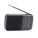 thumbnail image 4 of Radio portátil de onda corta AM FM Radio pequeña retro vintage Radio portátil a batería para el hogar Estilo antena Negro, 4 of 10