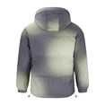 thumbnail image 4 of LOVZFMLL Vestes pour Hommes Mode Dégradé Poche Zippée Cordon de Serrage Manches Longues à Capuche Veste Décontractée, 4 of 6