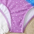 thumbnail image 6 of ASFGIMUJ Toddler Girls Swimsuit One Piece Print Crisscross Summer Conjoined Floral Printing Rainbow Cute Swimwear Kids Bathing Suits,Size 140 Pink, 6 of 9
