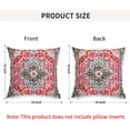 thumbnail image 3 of Boho Throw Pillow Covers 16x16 inch Set of 2 Monaco Rug Persian Carpet Double Sided Pattern Cotton Soft Pillow Case Cushion Cover Bohemian Pillowcase for Couch Sofa Bed Decorative, 3 of 6
