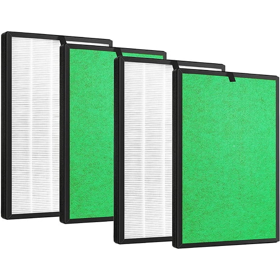 3-in-1 True HEPA Filter Replacement Compatible with Airthereal Pure Morning APH260 Air Purifier. 4 Packs