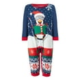thumbnail image 2 of Family Matching Christmas Pajamas Set Cartoon Penguin Print Long-Sleeved Tops Snowflake Trousers, 2 of 10
