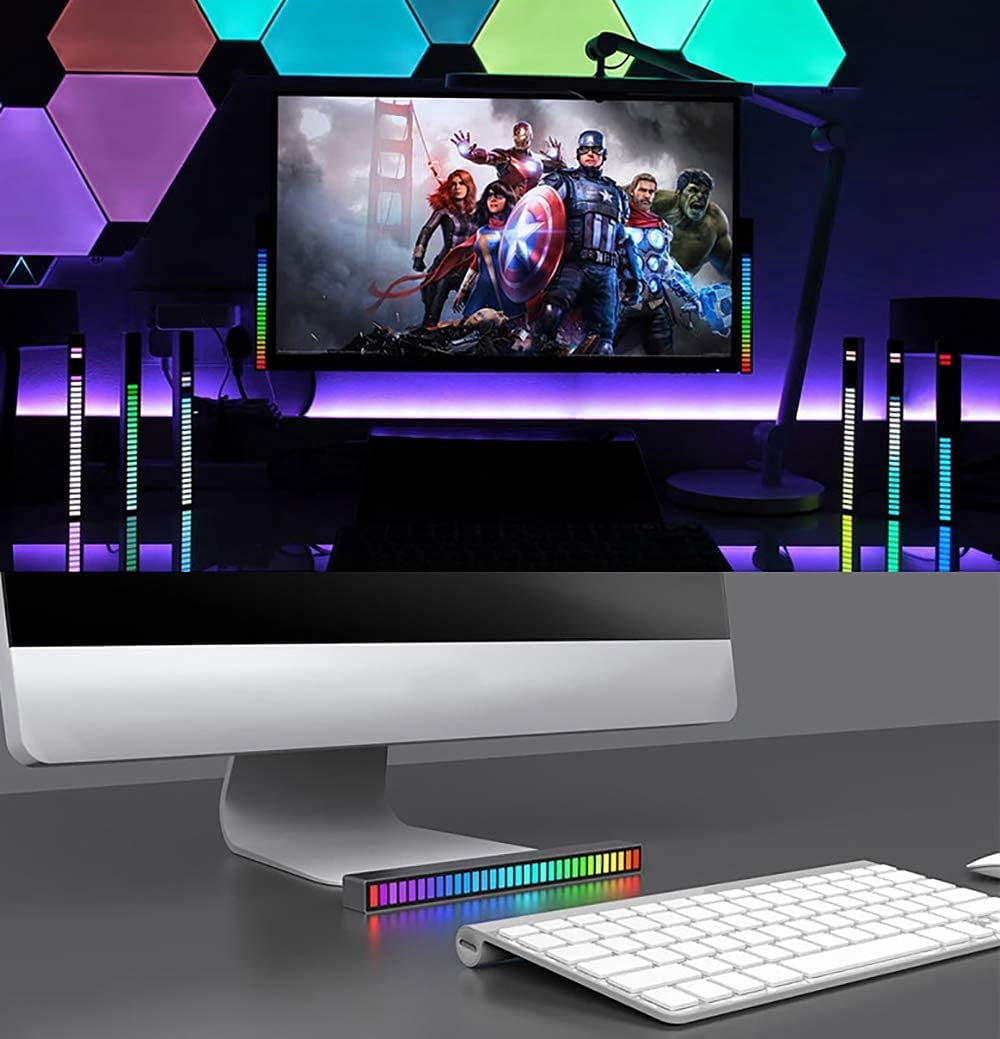 RGB Voice-Activated Rhythm Light, Car Music Level Light, Voice-Activated Mood Light