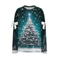 thumbnail image 5 of ‌FDGIU Christmas Sweatshirt for Women 2025 – Merry Holiday Pullover, Cozy Long Sleeve Loose Fit Top‌, 5 of 5